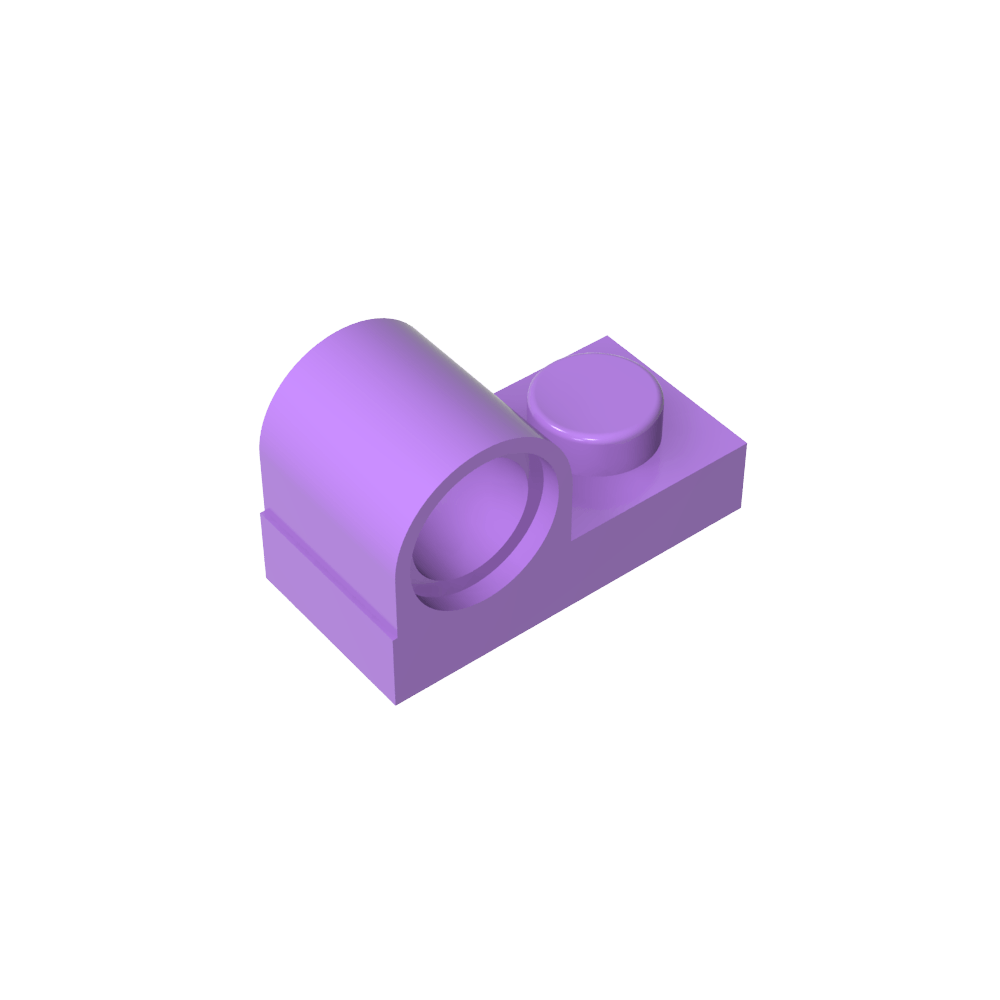 Placa especial 1 x 2 con orificio para pasador en la parte superior-MyGobricksEs
