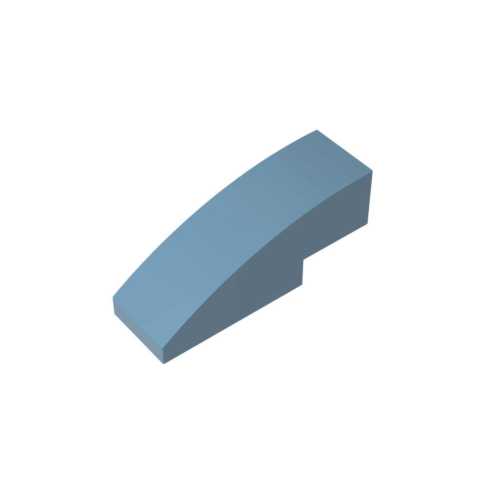 Pendiente curva 3 x 1 sin montantes-MyGobricksEs