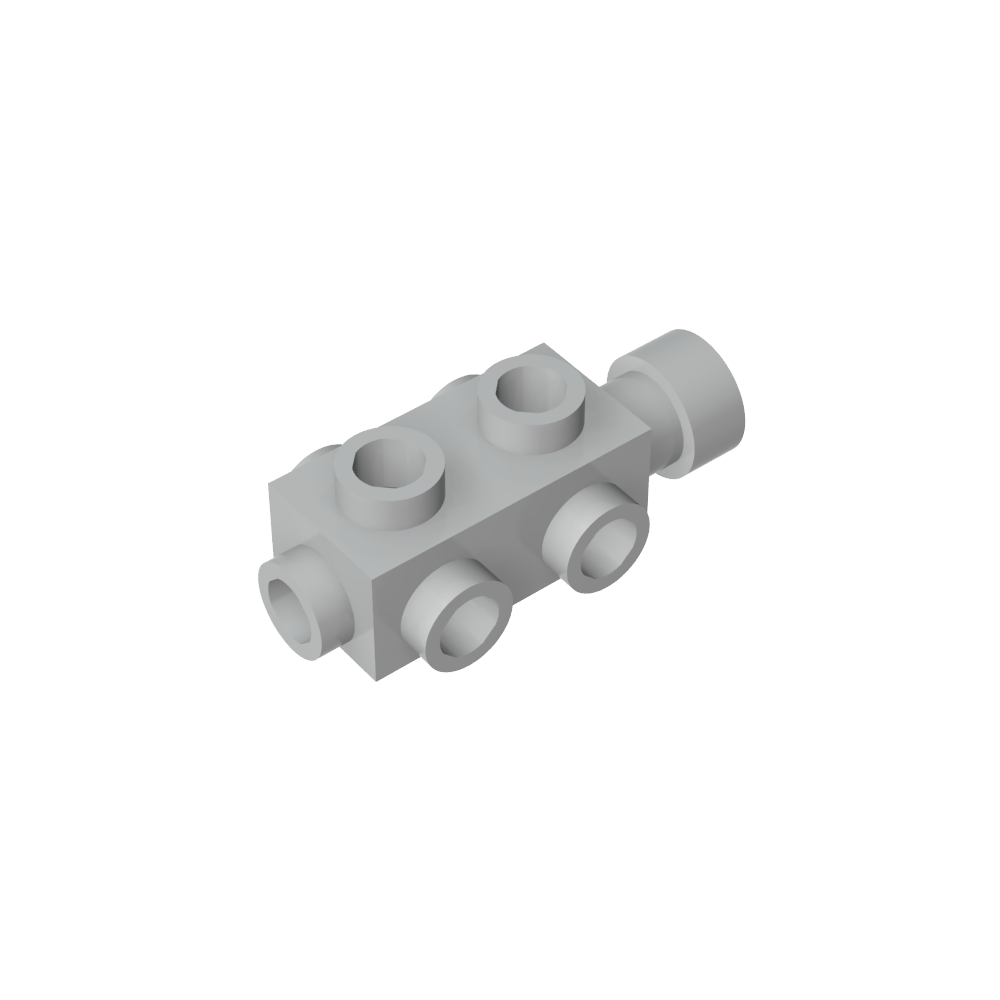 Ladrillo especial 1 x 2 x 2/3 con montantes en los laterales-MyGobricksEs