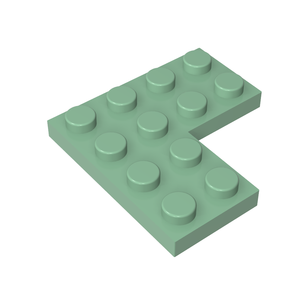 Placa 4 x 4 Esquina-MyGobricksEs