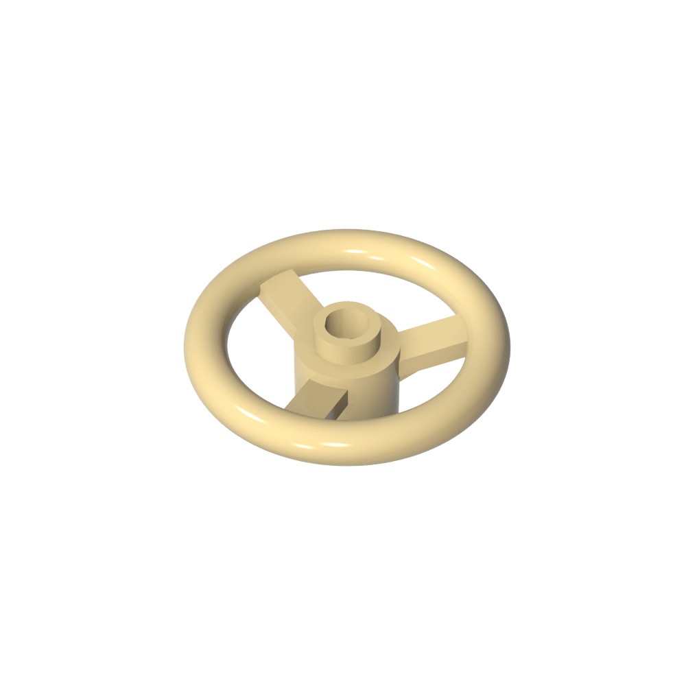 Volante Technic pequeño (diámetro de 3 pernos)-MyGobricksEs