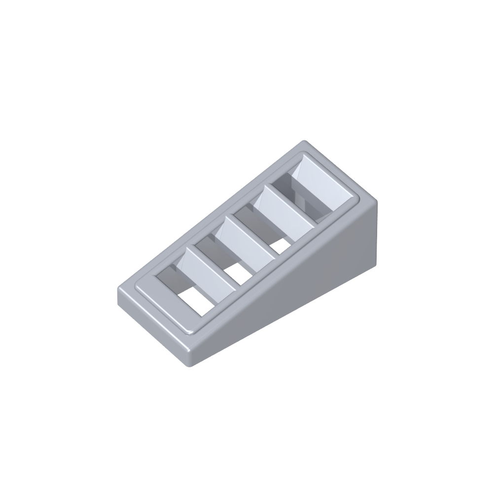 Pendiente 18° 2 x 1 x 2/3 con 4 ranuras-MyGobricksEs