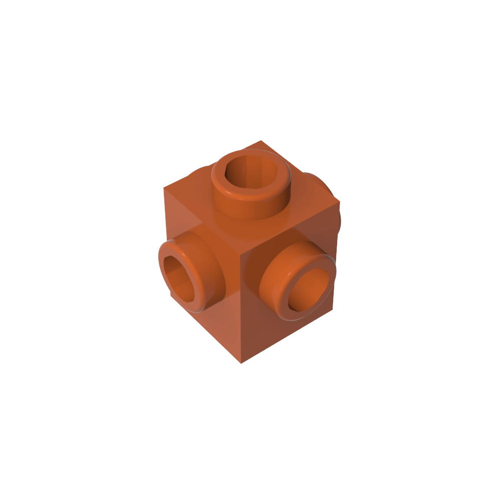Ladrillo especial 1 x 1 pernos en los 4 lados-MyGobricksEs