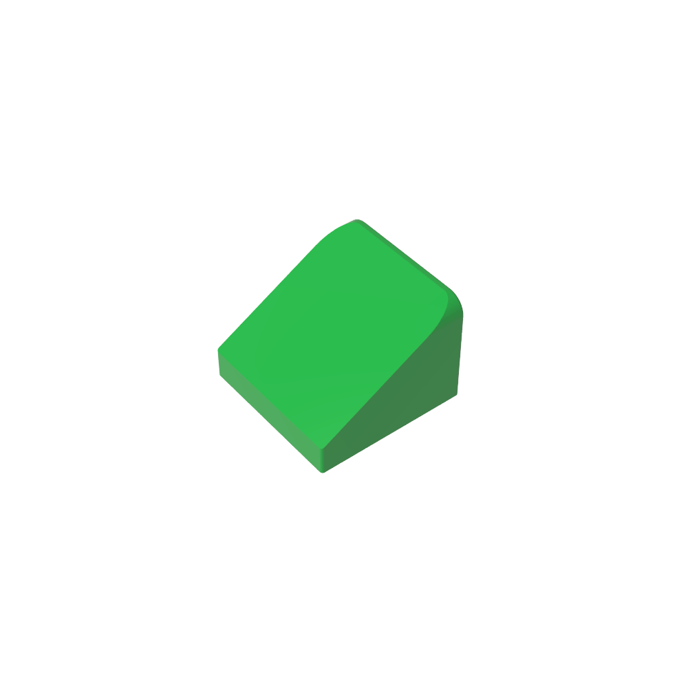 Pendiente 30° 1 x 1 x 2/3 (Pendiente de queso), Pendiente 30 1 x 1 Pendiente-MyGobricksEs