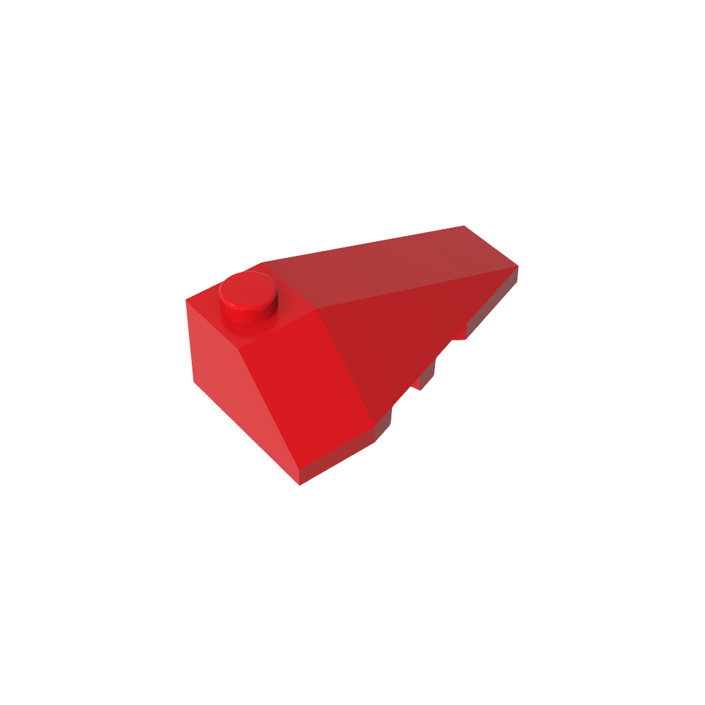 Cuña inclinada 4 x 2 triple derecha-MyGobricksEs