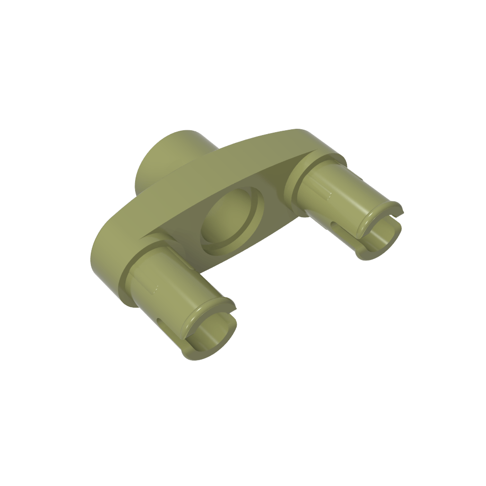 Conector Technic Pin 3L con 2 pines y orificio central-MyGobricksEs