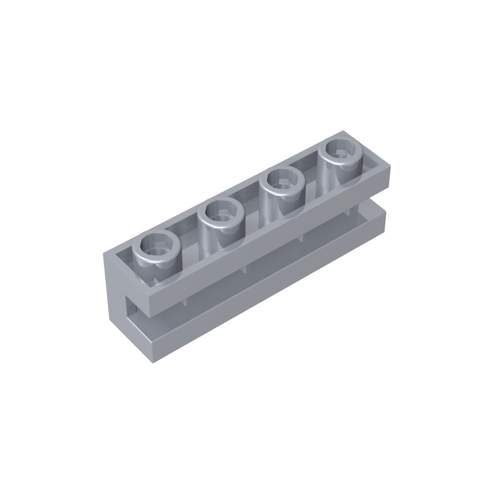 Ladrillo Especial 1 x 4 con Ranura-MyGobricksEs