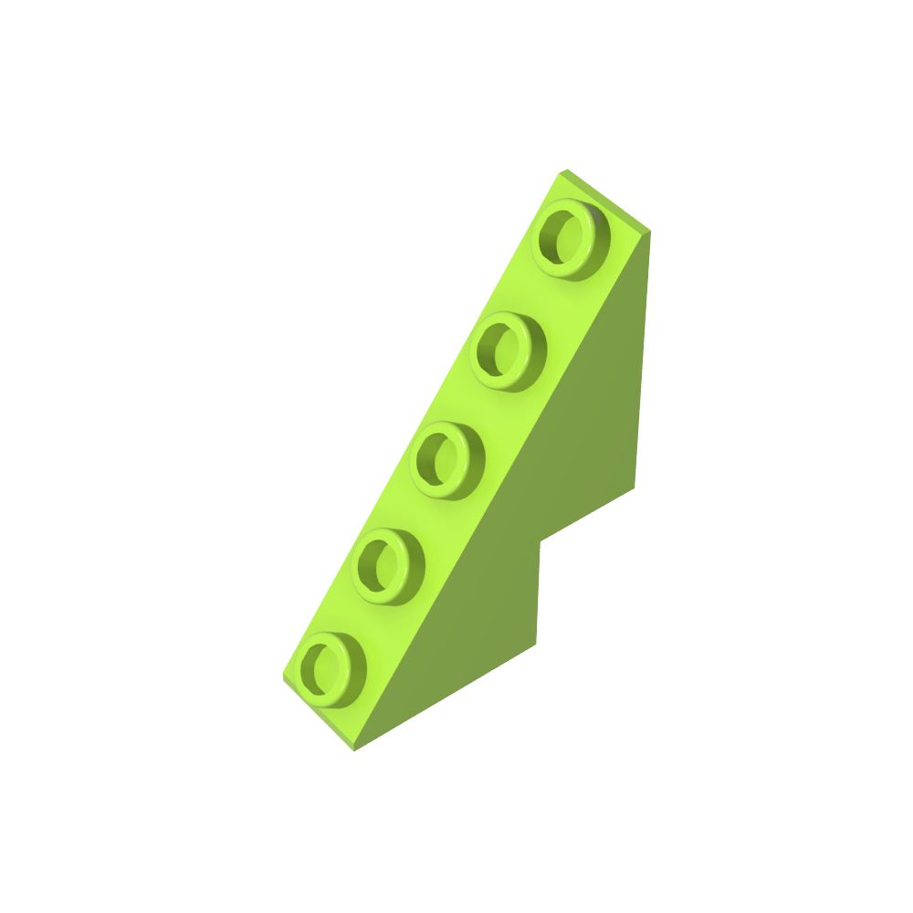 Pendiente 53° 3 x 1 x 3 1/3 con montantes en la pendiente-MyGobricksEs