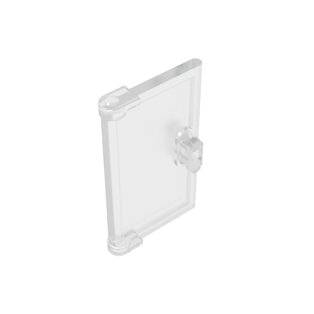 Puerta 1x2x3 con Tirador Vertical, Molde Nuevo para Marcos sin Mesa-MyGobricksEs