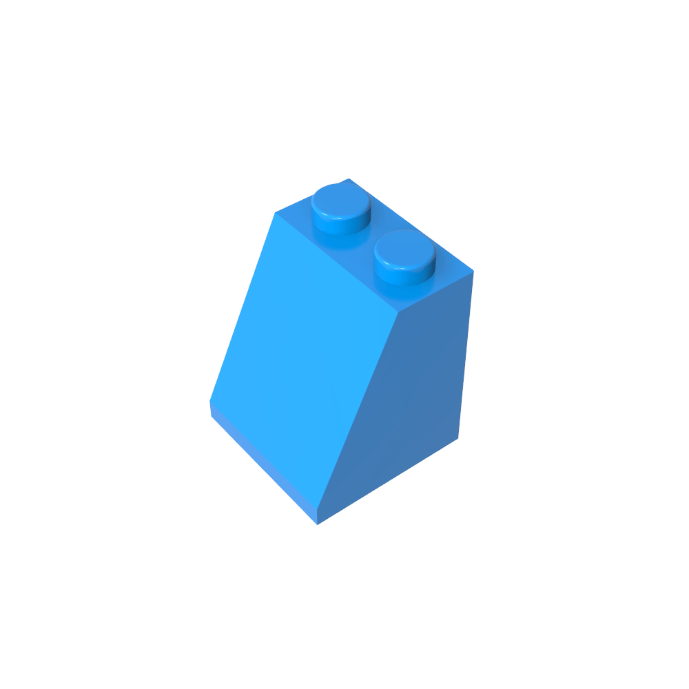 Pendiente 65° 2 x 2 x 2 con tubo inferior-MyGobricksEs