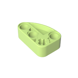 Viga técnica 2 x 3 en forma de L con un cuarto de elipse de espesor-MyGobricksEs