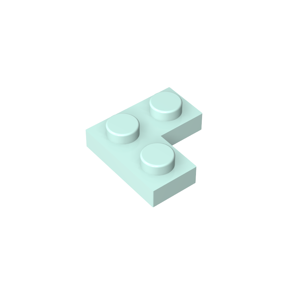 Placa 2 x 2 Esquina-MyGobricksEs