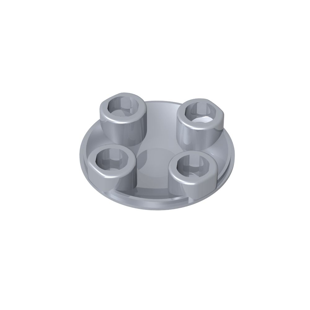 Plato redondo 2 x 2 con fondo redondeado [Boat Stud]-MyGobricksEs