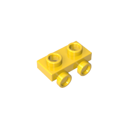 Placa modificada 1 x 2 con 2 puntos salientes-MyGobricksEs
