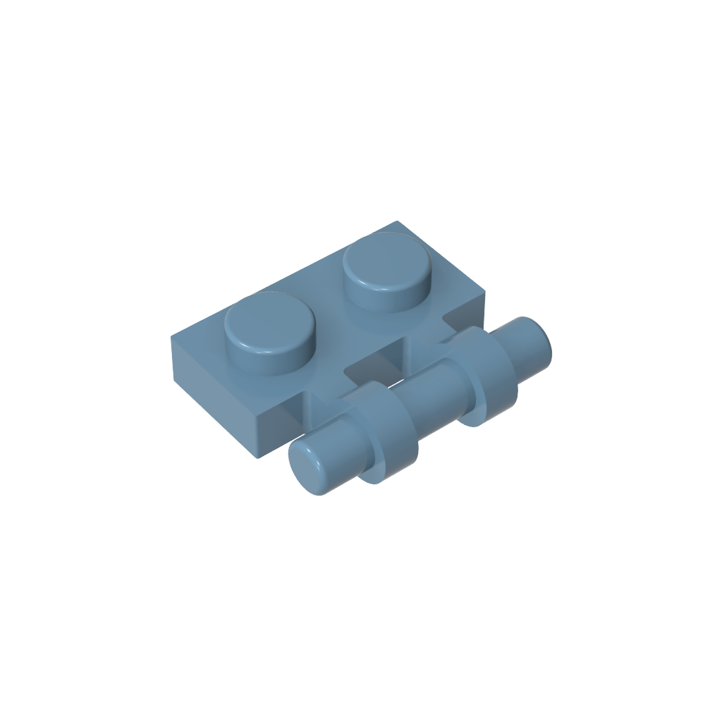 Placa especial 1 x 2 asas laterales [extremos libres]-MyGobricksEs