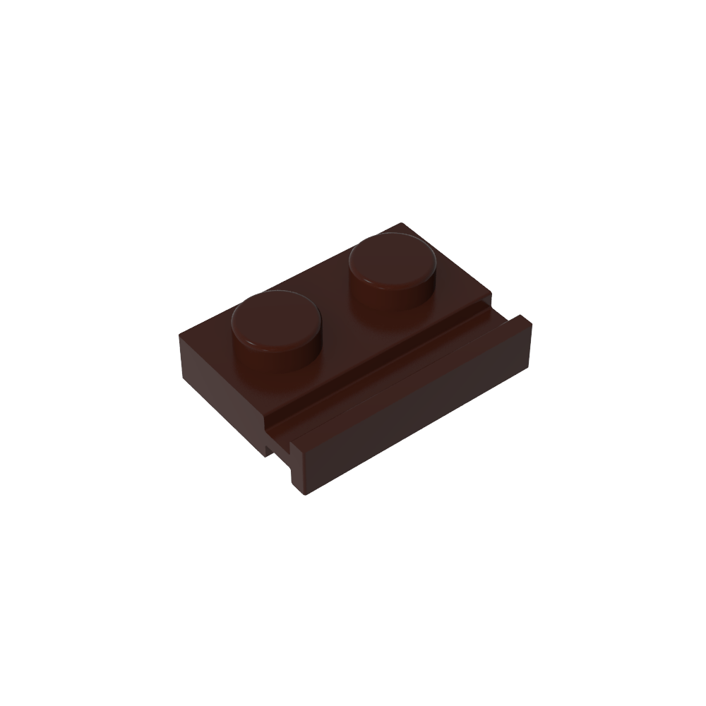 Placa Especial 1 x 2 con Riel para Puerta-MyGobricksEs