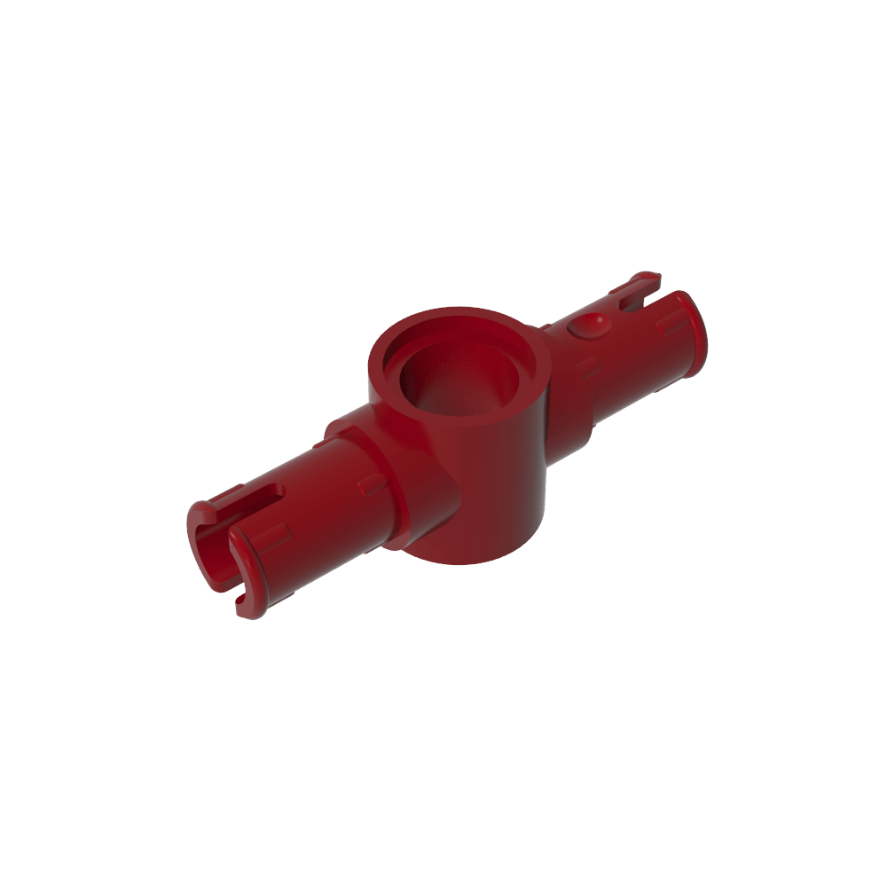 Conector Technic con dos pines y crestas de fricción longitudinales [orificios cuadrados grandes]-MyGobricksEs