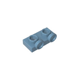 Placa, Modificada 1 x 2 con 2 puntos salientes Invertida-MyGobricksEs