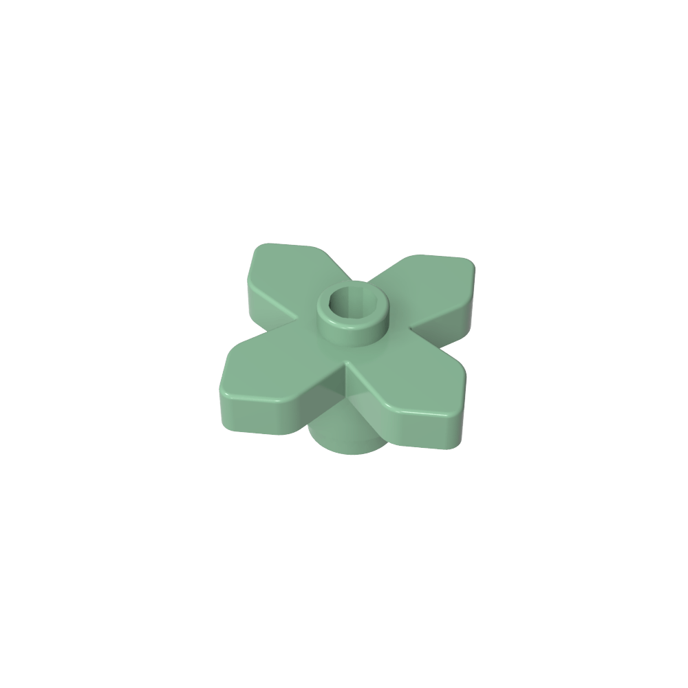 Planta, Flor 2 x 2 Hojas - Angular-MyGobricksEs
