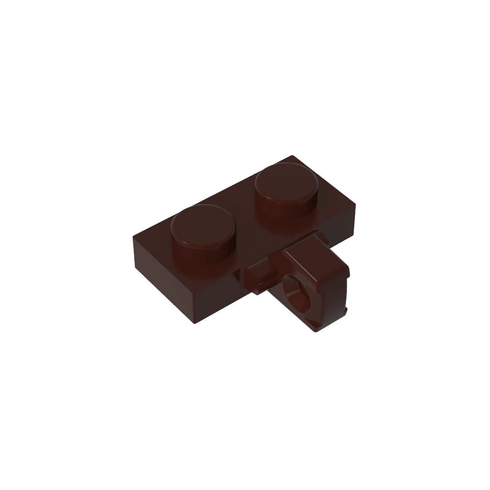 Placa de bisagra 1 x 2 con bloqueo con 1 dedo en el lateral, sin ranura-MyGobricksEs