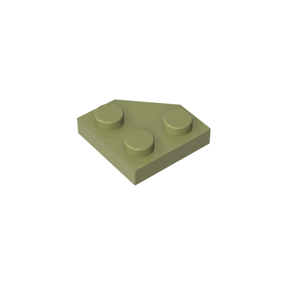 Placa de cuña de 2 x 2 con esquinas cortadas-MyGobricksEs