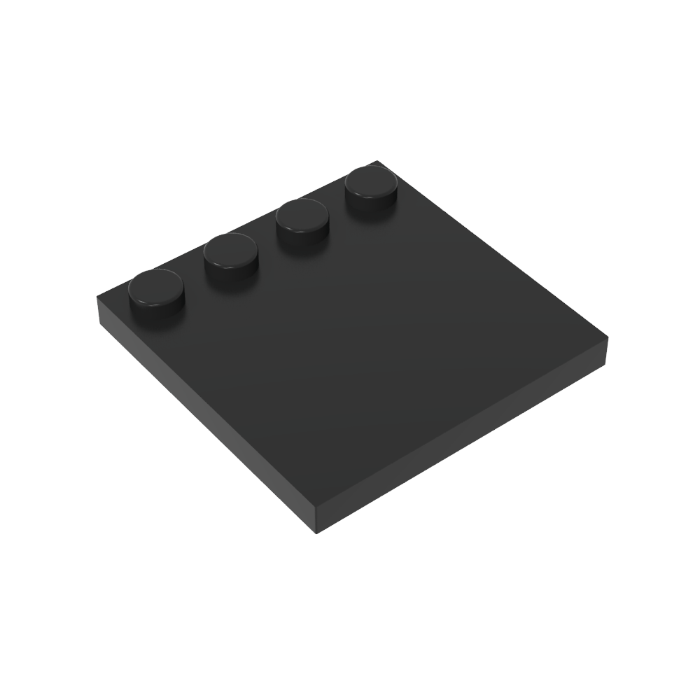 Placas especiales 4x4 con tacos en un borde [lisas]-MyGobricksEs