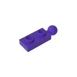 Placa especial 1 x 2 con bola de remolque final-MyGobricksEs
