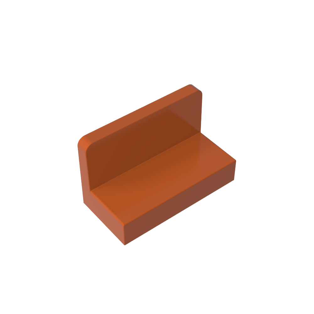 Panel 1 x 2 x 1 [Esquinas cuadradas]-MyGobricksEs