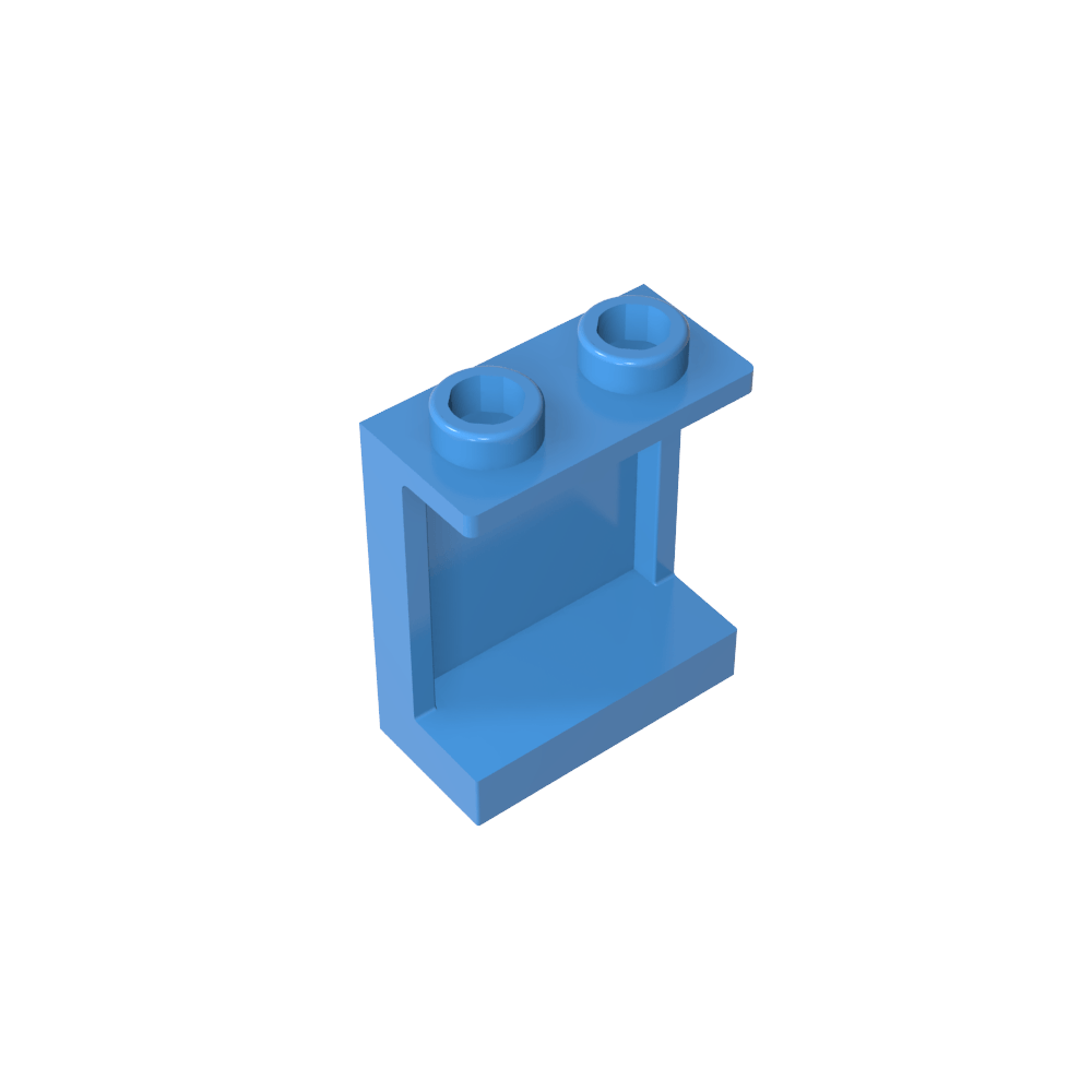 Panel 1 x 2 x 2 [Soportes laterales / Montantes huecos]-MyGobricksEs