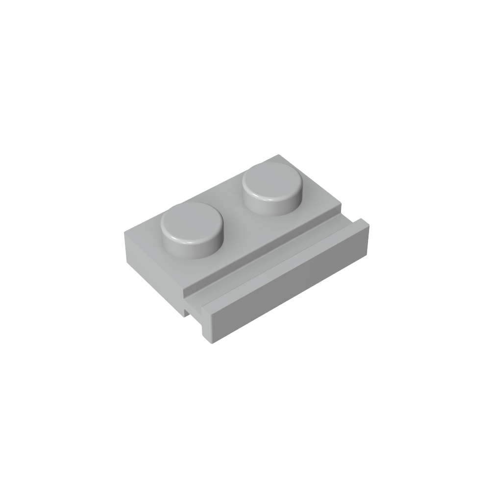 Placa Especial 1 x 2 con Riel para Puerta-MyGobricksEs