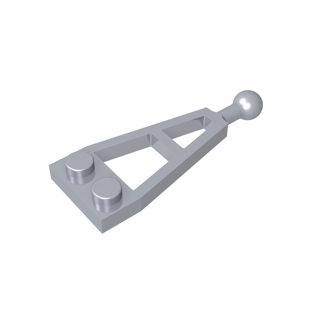 Placa especial 1 x 2 con bola de remolque larga-MyGobricksEs