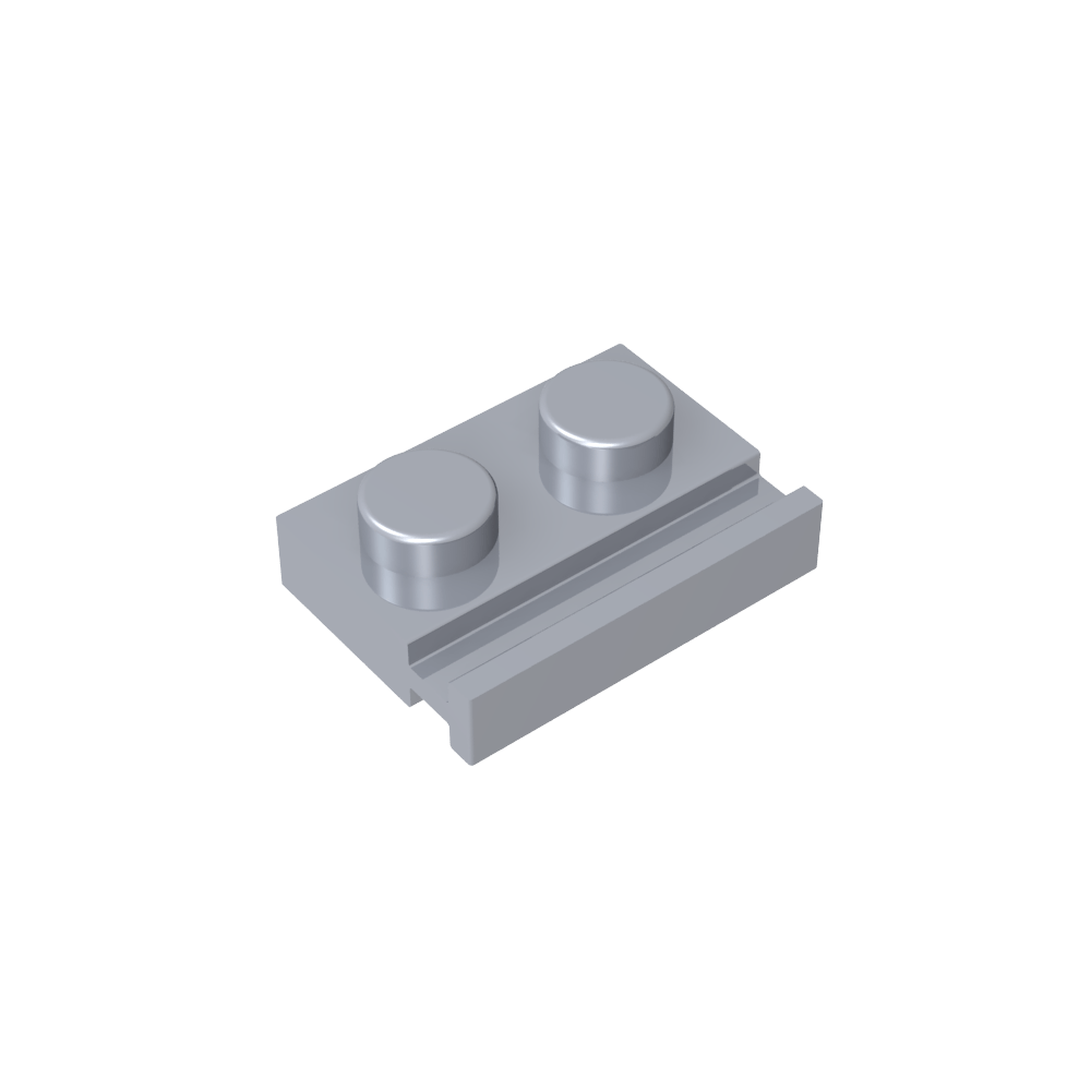 Placa Especial 1 x 2 con Riel para Puerta-MyGobricksEs