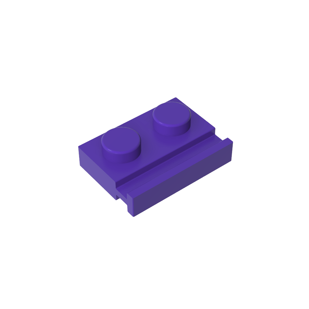 Placa Especial 1 x 2 con Riel para Puerta-MyGobricksEs