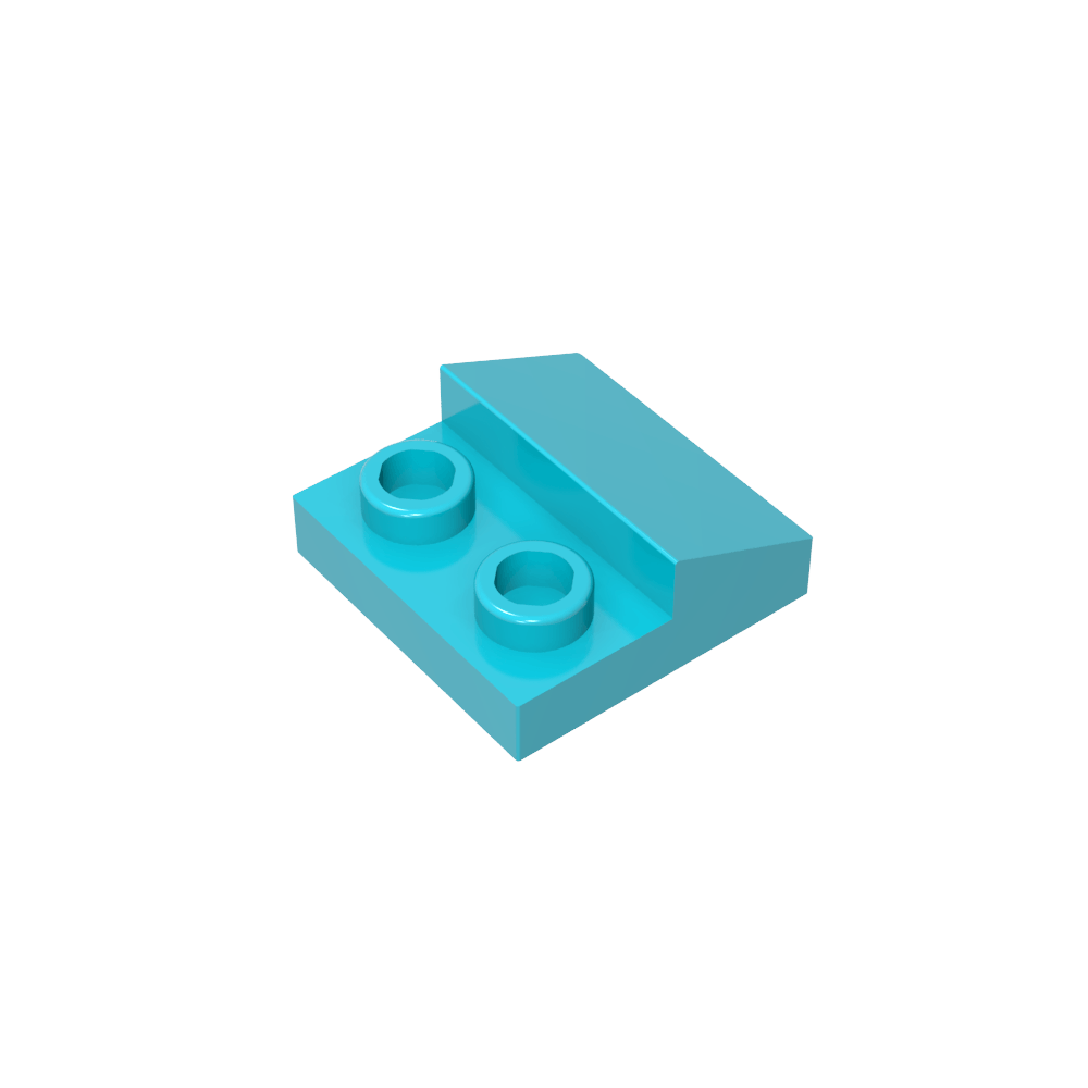 Pendiente 45 2 x 1 con recorte 2/3-MyGobricksEs