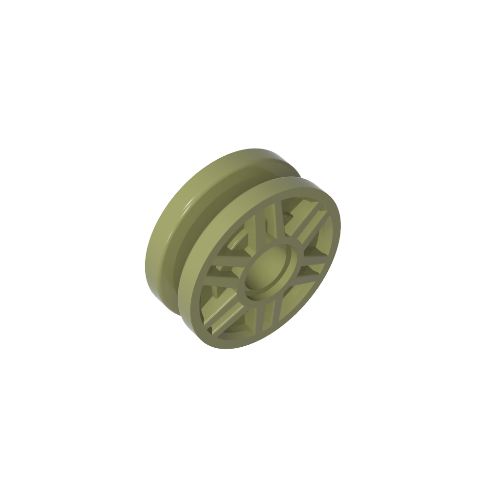 Rueda 18 x 8 con tornillos falsos y radios profundos con anillo interior-MyGobricksEs