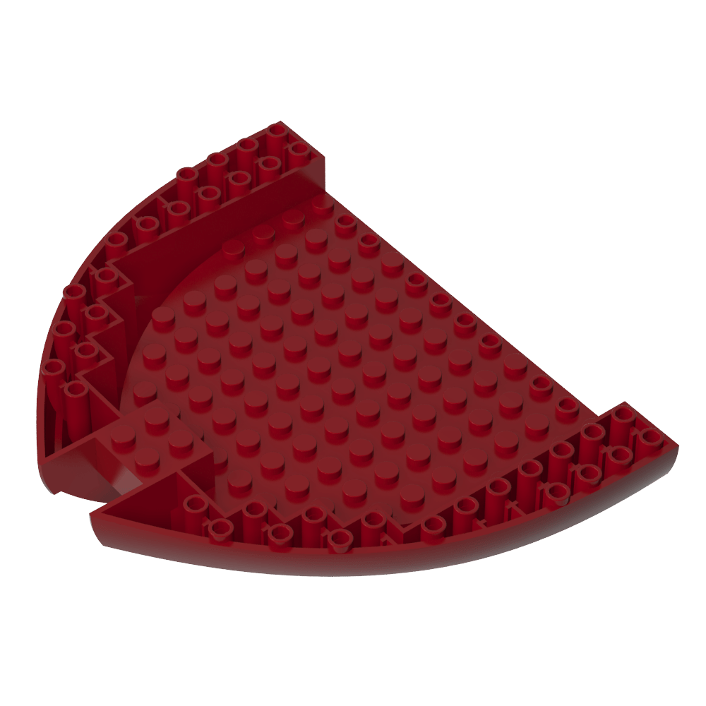 Sección del casco del barco, ladrillo 16 x 13 x 2-MyGobricksEs