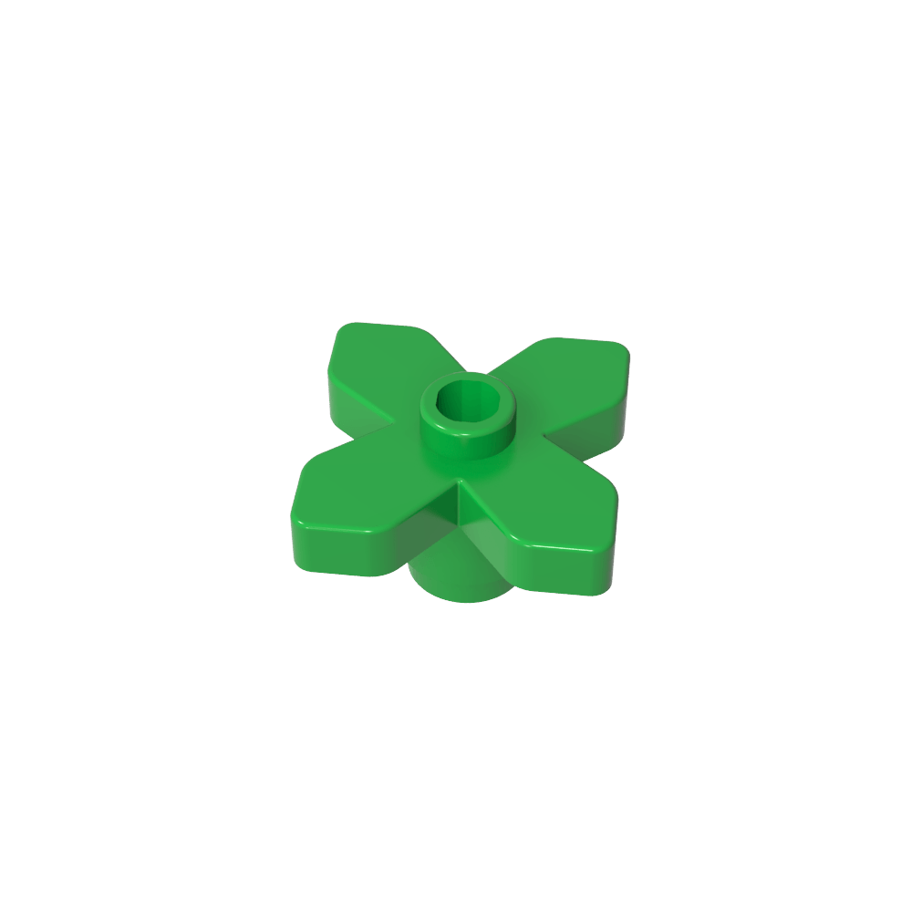 Planta, Flor 2 x 2 Hojas - Angular-MyGobricksEs