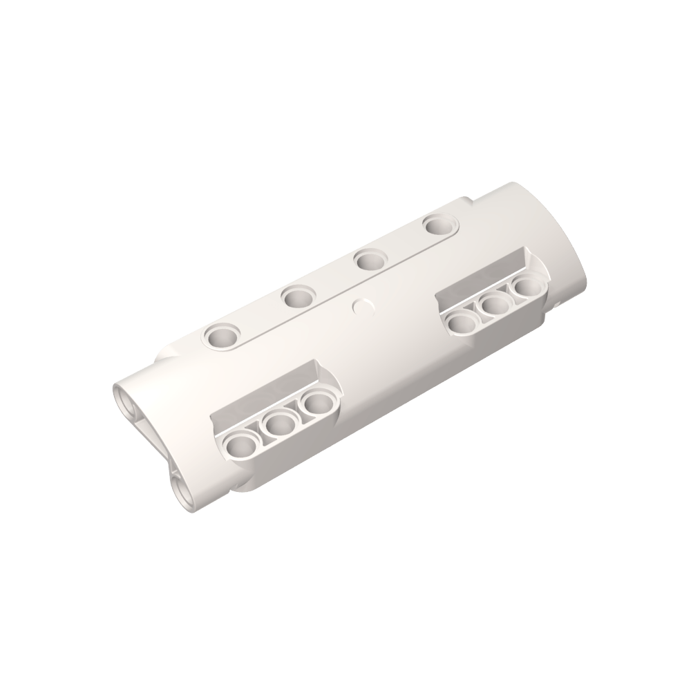 Panel técnico curvo de 11 x 3 con 10 orificios para pasadores a través de la superficie del panel-MyGobricksEs
