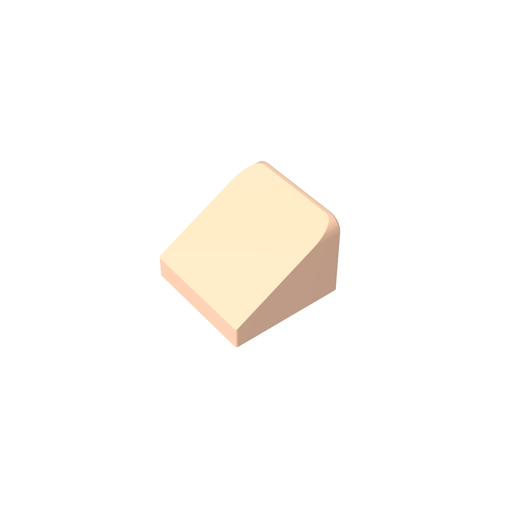 Pendiente 30° 1 x 1 x 2/3 (Pendiente de queso), Pendiente 30 1 x 1 Pendiente-MyGobricksEs