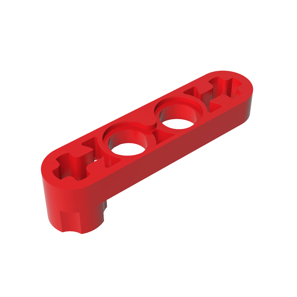 Viga técnica 1 x 4 delgada con conector de perno-MyGobricksEs