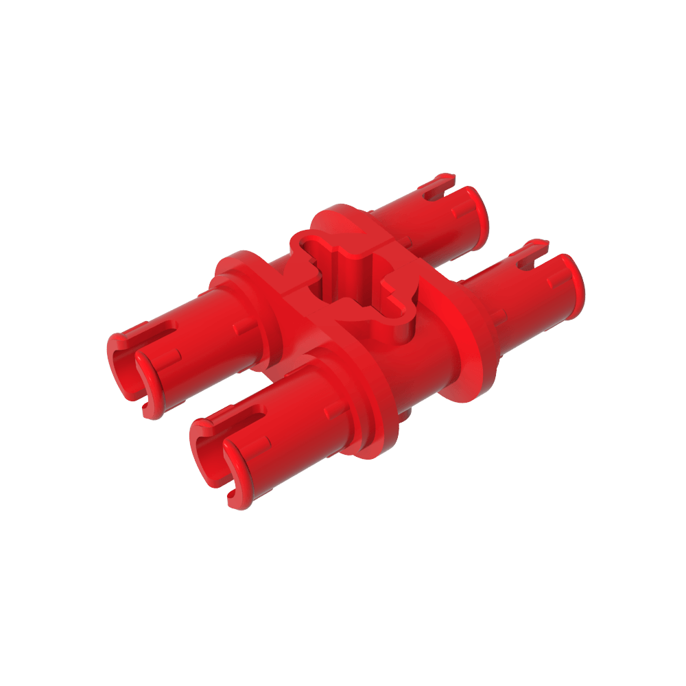 Pasador doble técnico con orificio para eje-MyGobricksEs