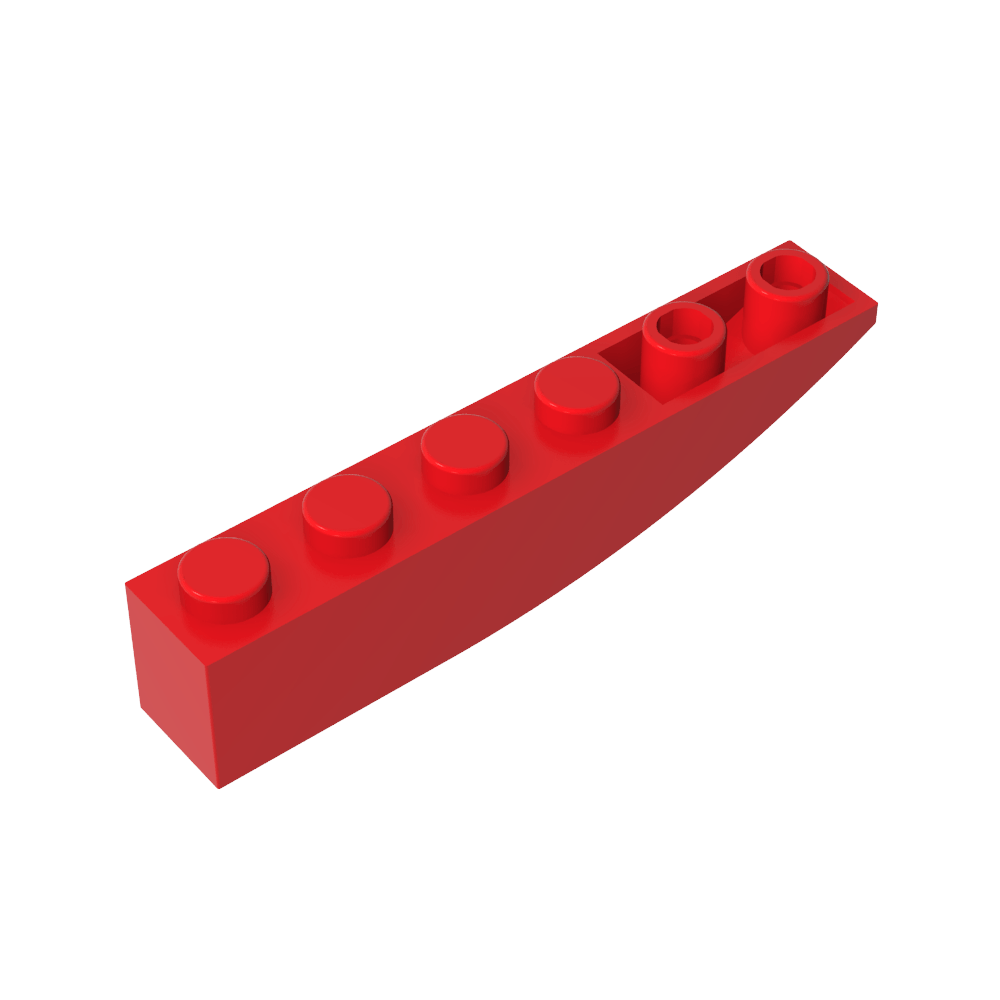 Ladrillo Curvo 6 x 1 Invertido-MyGobricksEs