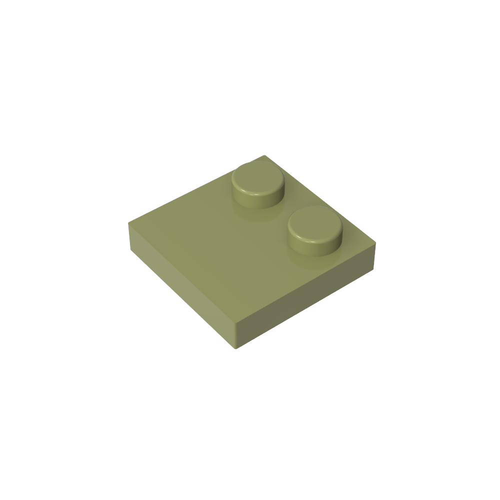 Placa Especial 2 x 2 con Solo 2 tacos-MyGobricksEs