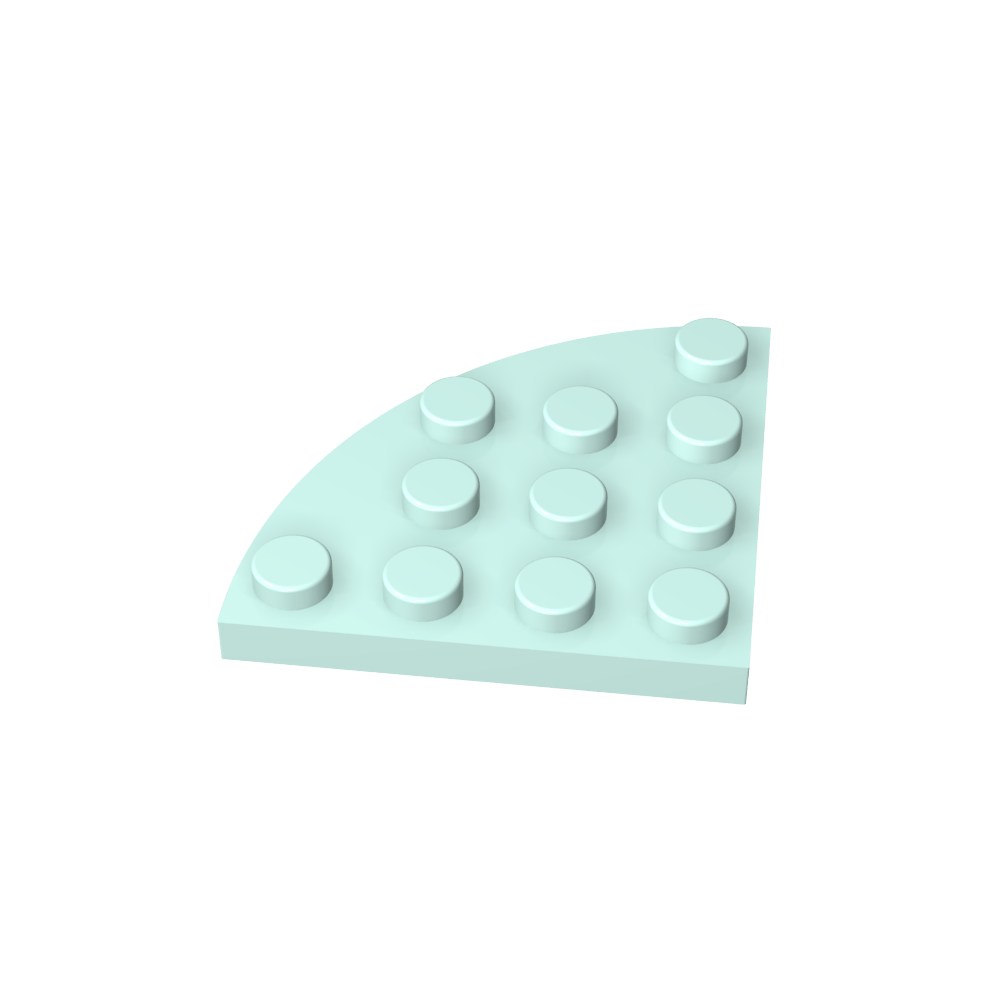 Placa de esquina redonda 4 x 4-MyGobricksEs