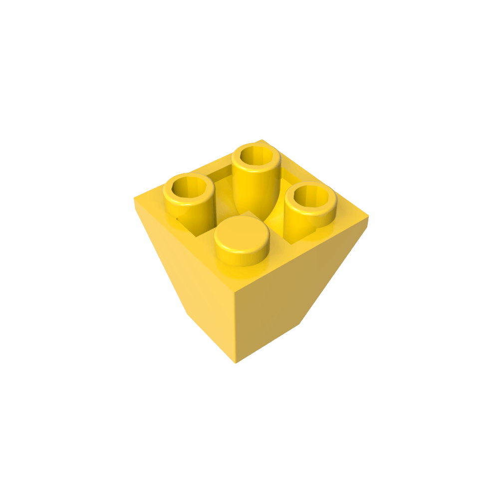 Pendiente Invertida 45° 2 x 2 Doble Convexa-MyGobricksEs