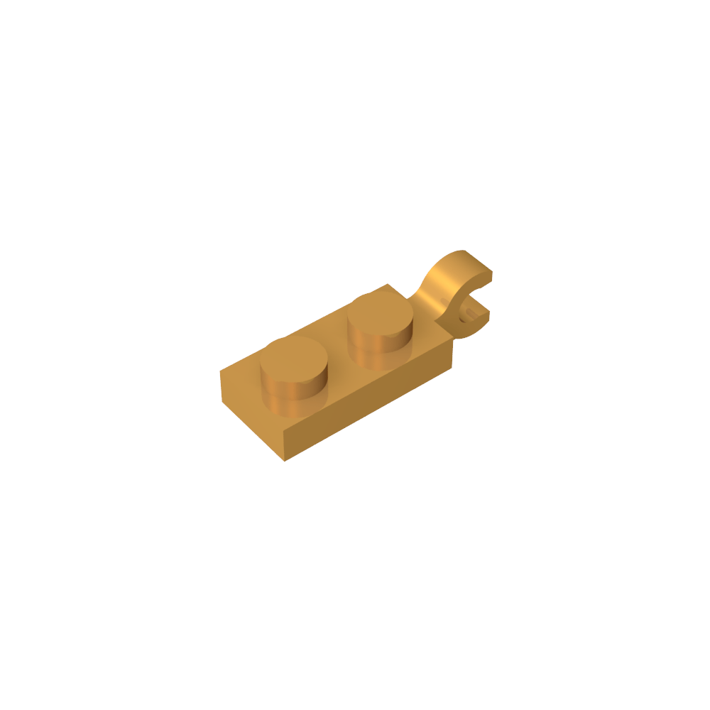 Placa Especial 1 x 2 con Clip Horizontal en el Extremo-MyGobricksEs