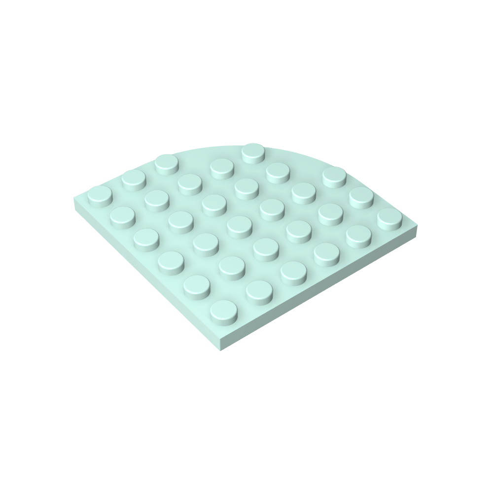 Placa de esquina redonda 6 x 6-MyGobricksEs