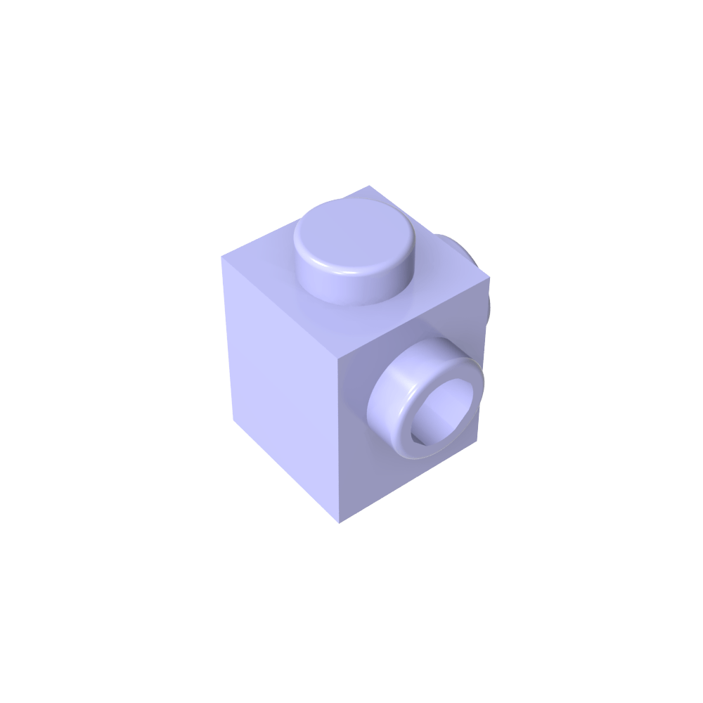 Ladrillo especial 1 x 1 con montantes en 2 lados adyacentes-MyGobricksEs