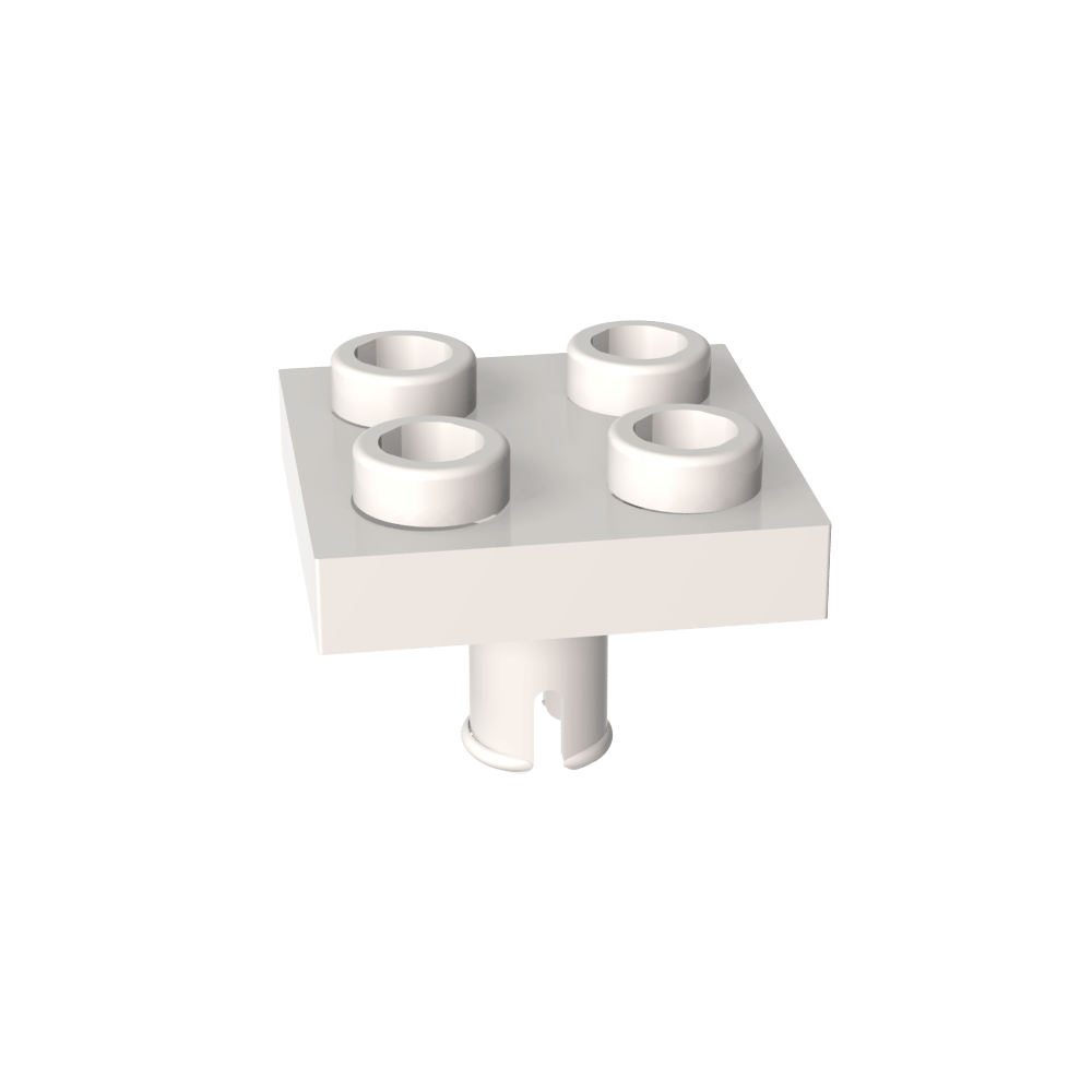 Placa Especial 2x2 con Pasador en la Parte Inferior-MyGobricksEs
