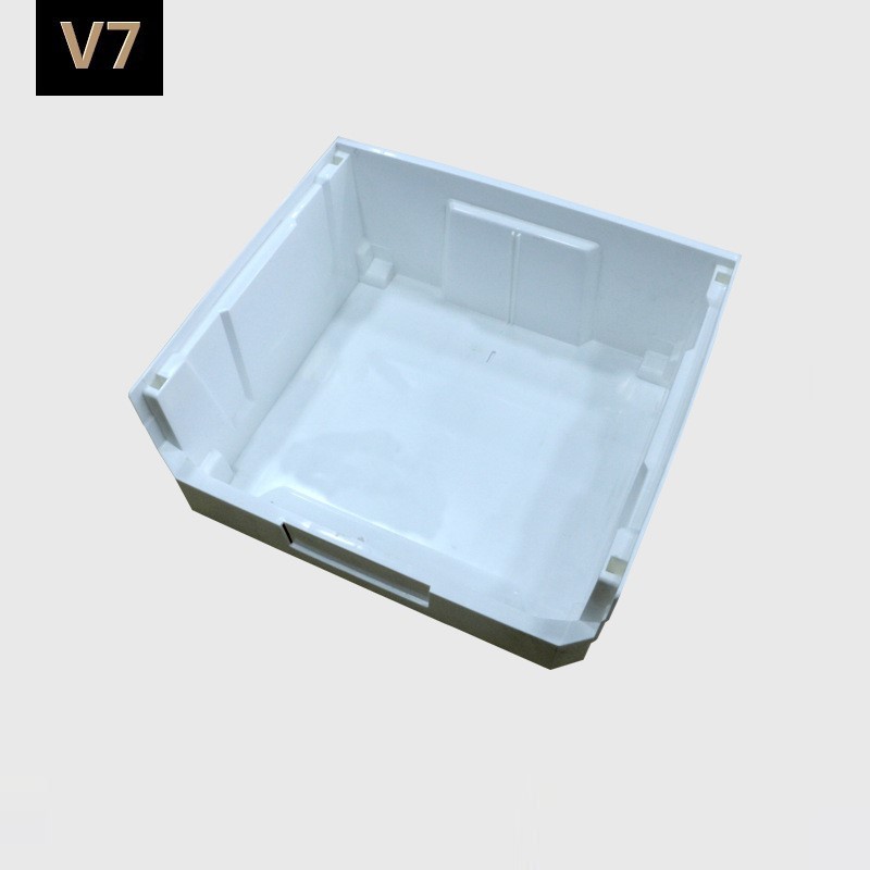 Caja de clasificación de piezas con montaje posterior, caja de almacenamiento de herramientas modular, caja de clasificación de boca inclinada